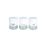 Load image into Gallery viewer, Modern Style Glass Storage Canisters Coffee, Tea and Sugar- White