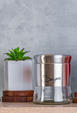 Load image into Gallery viewer, Modern Style Glass Storage Canisters Coffee, Tea and Sugar- Silver