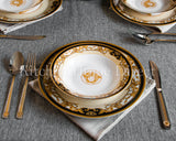 Load image into Gallery viewer, Dine in Splendor: The Medusa Luxe Gold 20-Piece Dinner Set