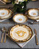 Load image into Gallery viewer, Dine in Splendor: The Medusa Luxe Gold 20-Piece Dinner Set