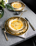 Load image into Gallery viewer, Dine in Splendor: The Medusa Luxe Gold 20-Piece Dinner Set