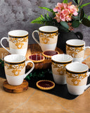 Load image into Gallery viewer, Sip in Style: The Medusa Gold Luxe Mugs 6-Piece Set