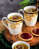 Load image into Gallery viewer, Sip in Style: The Medusa Gold Luxe Mugs 6-Piece Set