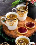 Load image into Gallery viewer, Sip in Style: The Medusa Gold Luxe Mugs 6-Piece Set