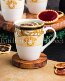 Load image into Gallery viewer, Sip in Style: The Medusa Gold Luxe Mugs 6-Piece Set