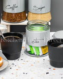 Load image into Gallery viewer, Modern Style Glass Storage Canisters Coffee, Tea and Sugar- Light Grey