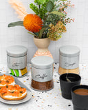 Load image into Gallery viewer, Modern Style Glass Storage Canisters Coffee, Tea and Sugar- Light Grey