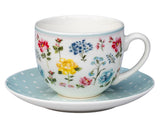 Load image into Gallery viewer, 15% Off-Elegant European Inspired Botanical Floral 12-Piece Teacup &amp; Saucer Set