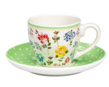 Load image into Gallery viewer, 15% Off- European Inspired Botanical Garden Floral Collection 12-Piece Espresso Set