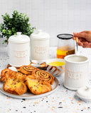 Load image into Gallery viewer, Vintage Country Style Canister Set of three Sugar, Tea and Coffee