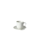 Load image into Gallery viewer, Vintage Grecian Embossed White Alexandria Demitasse 90ml Espresso Cups