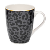 Load image into Gallery viewer, 15% Off Sale- Leopard Edition Set of 6 Mugs Cool Gray and Black