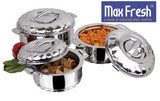 Load image into Gallery viewer, Stay Fresh &amp; Hot With Max Fresh Stainless Steel Insulated Food Warmer 5.0L