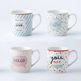 Load image into Gallery viewer, Pastel and Sweetheart Set of 4 Mugs 345ml