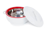 Load image into Gallery viewer, Celebrity 3.5L Insulated Food Warmer: Sleek White With Red Accent!