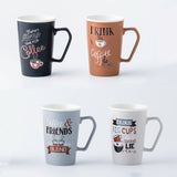 Load image into Gallery viewer, Coffee Lover&#39;s Large Size Set of 4 Mugs 420ml